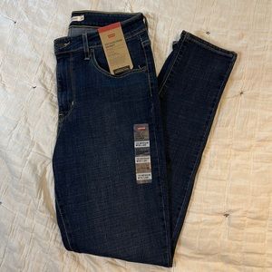 Levi’s 721 High-Rise Skinny Dark Wash Denim Jeans Size 10